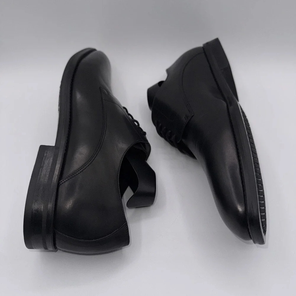 To Boot New York Amadeo Derby‎ Men's Size 8.5 Black Italian Leather